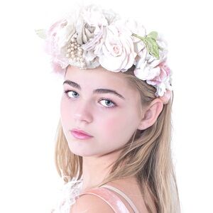 Elena Collection- OOAK Bridal Headband, Handmade from Upclycled Luxury Textiles
